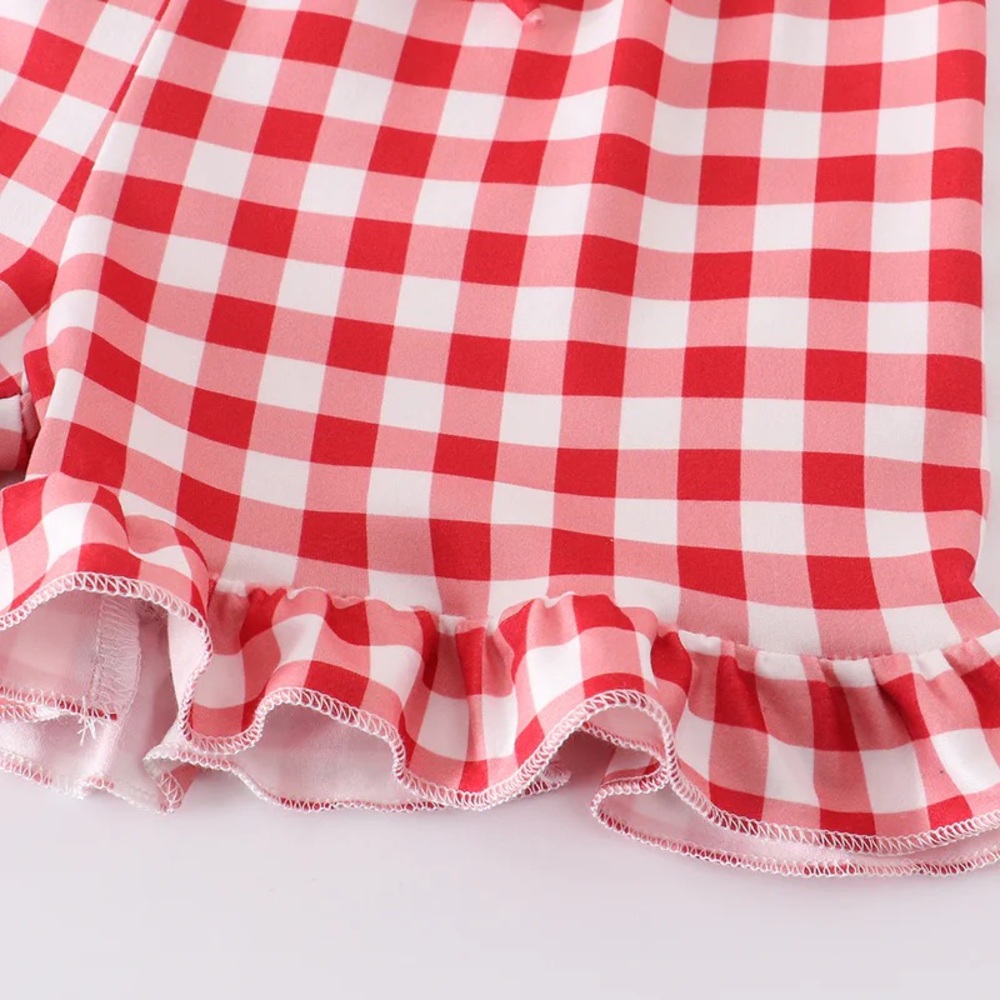 Plaid Apple Short Set - Picture 5 of 6